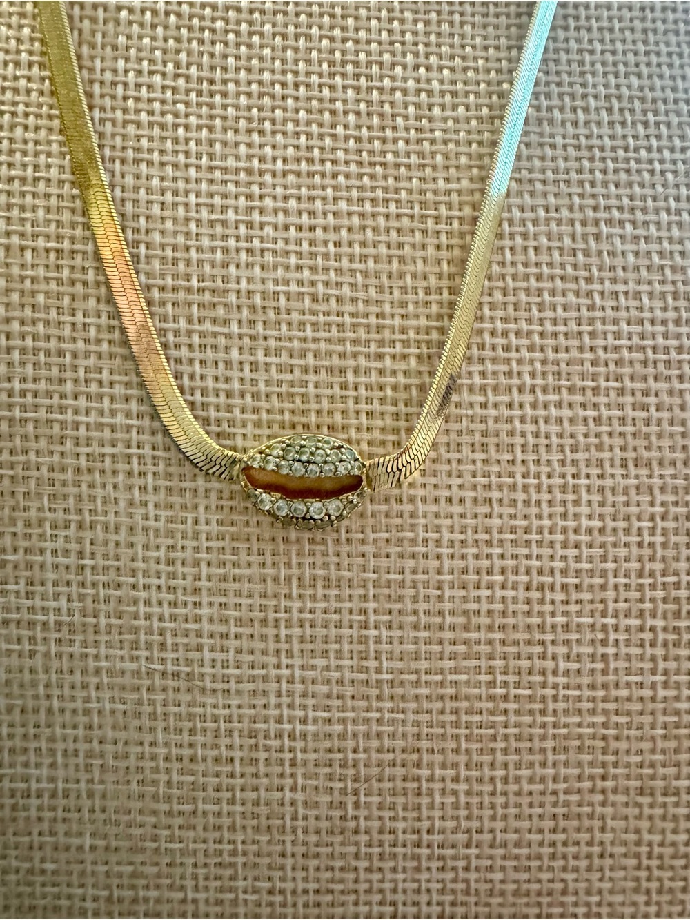 Gold-Tone Pave Crystal Shell Pendant Necklace - Women Jewelry